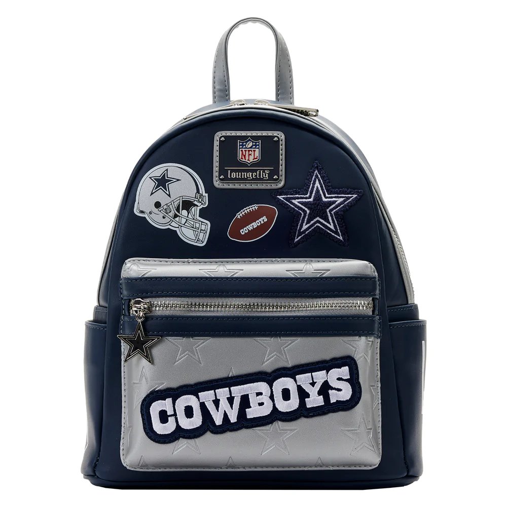 Loungefly NFL Dallas Cowboys Patches Mini Backpack - Front