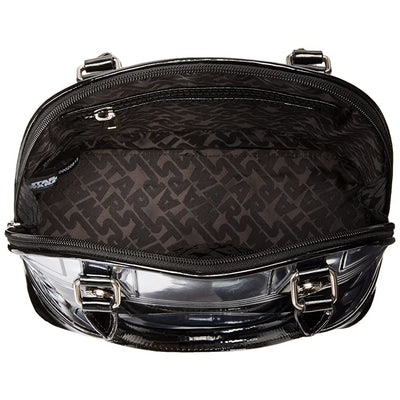 Loungefly Captain Phasma Silver Metallic Embossed Dome Top Handle Bag - INSIDE PRINT