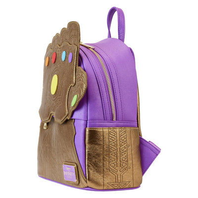 Loungefly Marvel Shine Thanos Gauntlet Mini Backpack - Side