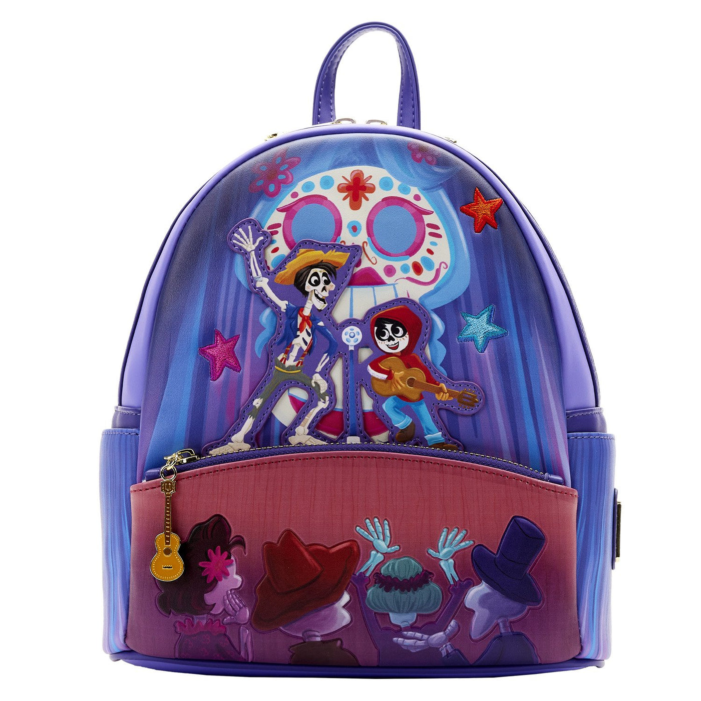Loungefly Pixar Moments Miguel and Hector Performance Mini Backpack - Front