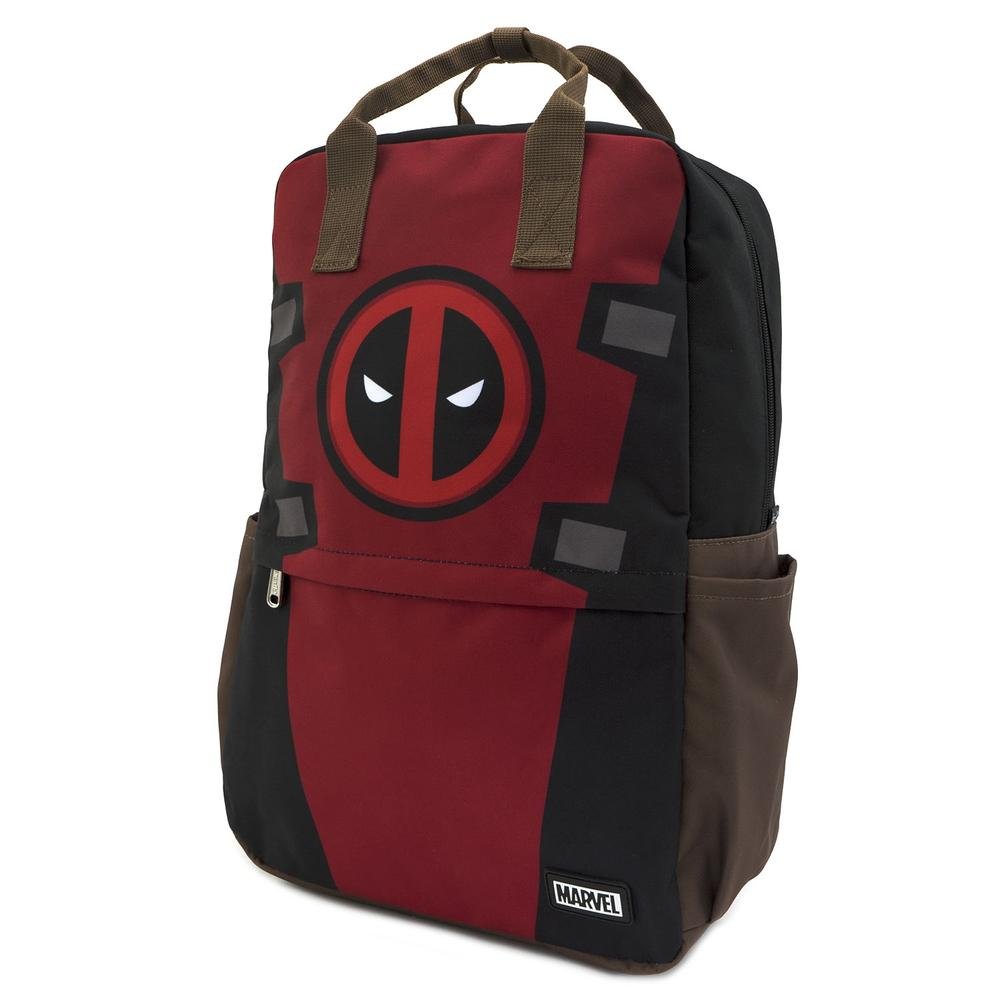LOUNGEFLY X MARVEL DEADPOOL COSPLAY SQUARE NYLON BACKPACK - LOUNGEFLY X MARVEL DEADPOOL COSPLAY SQUARE NYLON BACKPACK  - SIDE