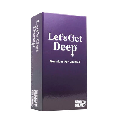 810816031071 - Let's Get Deep by WHAT DO YOU MEME?® Couples Date Night Card Game - Side View