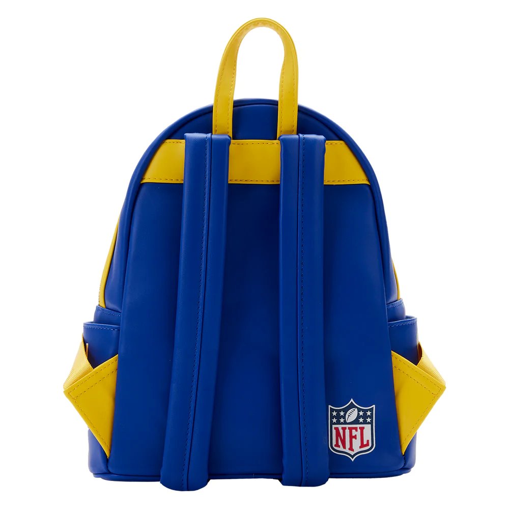 Loungefly NFL Los Angeles Rams Patches Mini Backpack - Back