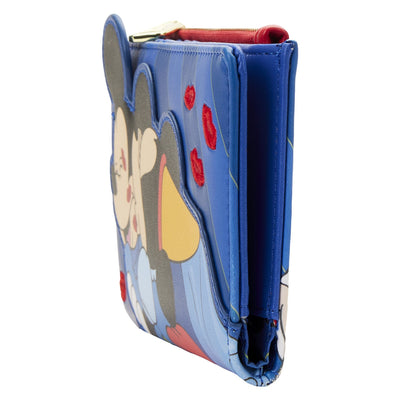 Loungefly Disney Brave Little Tailor Mickey Minnie Flap Wallet - Side View