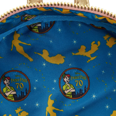671803447349 - Loungefly Disney Peter Pan You Can Fly 70th Anniversary Mini Backpack - Interior Lining