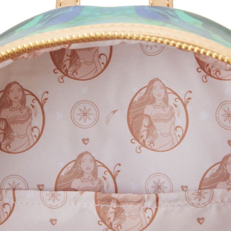 Loungefly Disney Pocahontas Princess Scene Mini Backpack - Interior Lining