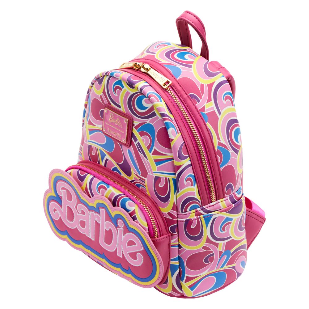 Loungefly Mattel Barbie Totally Hair 30th Anniversary Mini Backpack - Top View