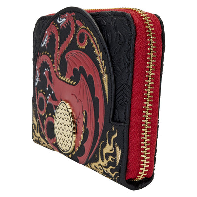 Loungefly HBO House of the Dragon Targaryen Zip-Around Wallet - Side View