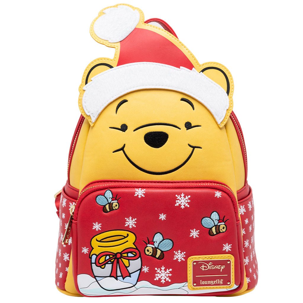 707 Street Exclusive - Loungefly Disney Santa Winnie the Pooh Cosplay Mini Backpack - Front