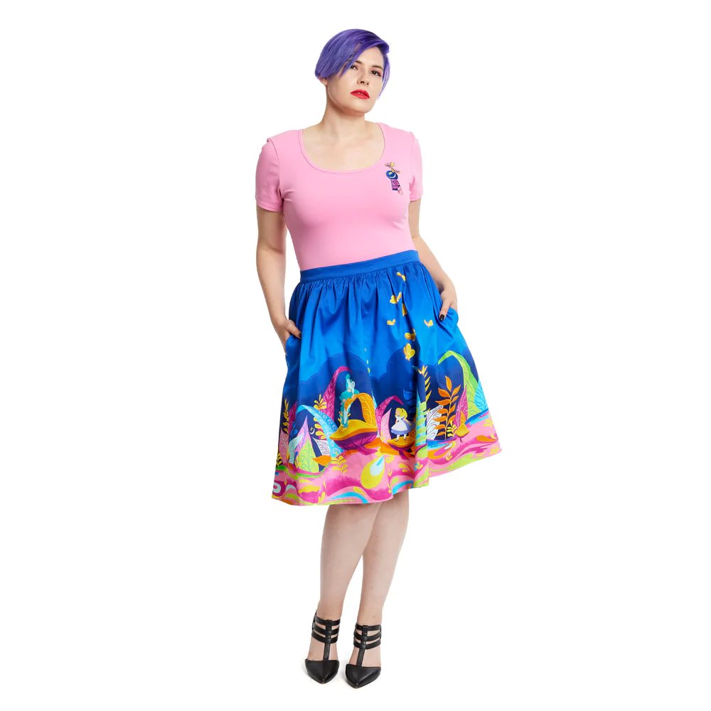 Stitch Shoppe by Loungefly Disney Alice in Wonderland Caterpillar Dream Sandy Skirt - Model Full A