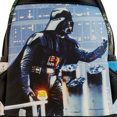 Loungefly Star Wars Empire Strikes Back Final Frames Mini Backpack - Loungefly mini backpack back close up