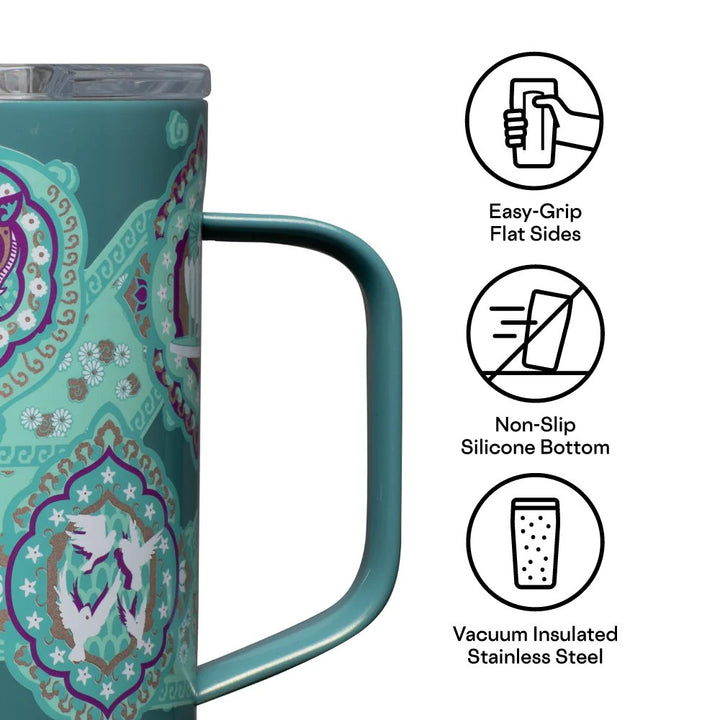 Corkcicle Disney Princess Jasmine 16oz Mug - Alternate Close Up