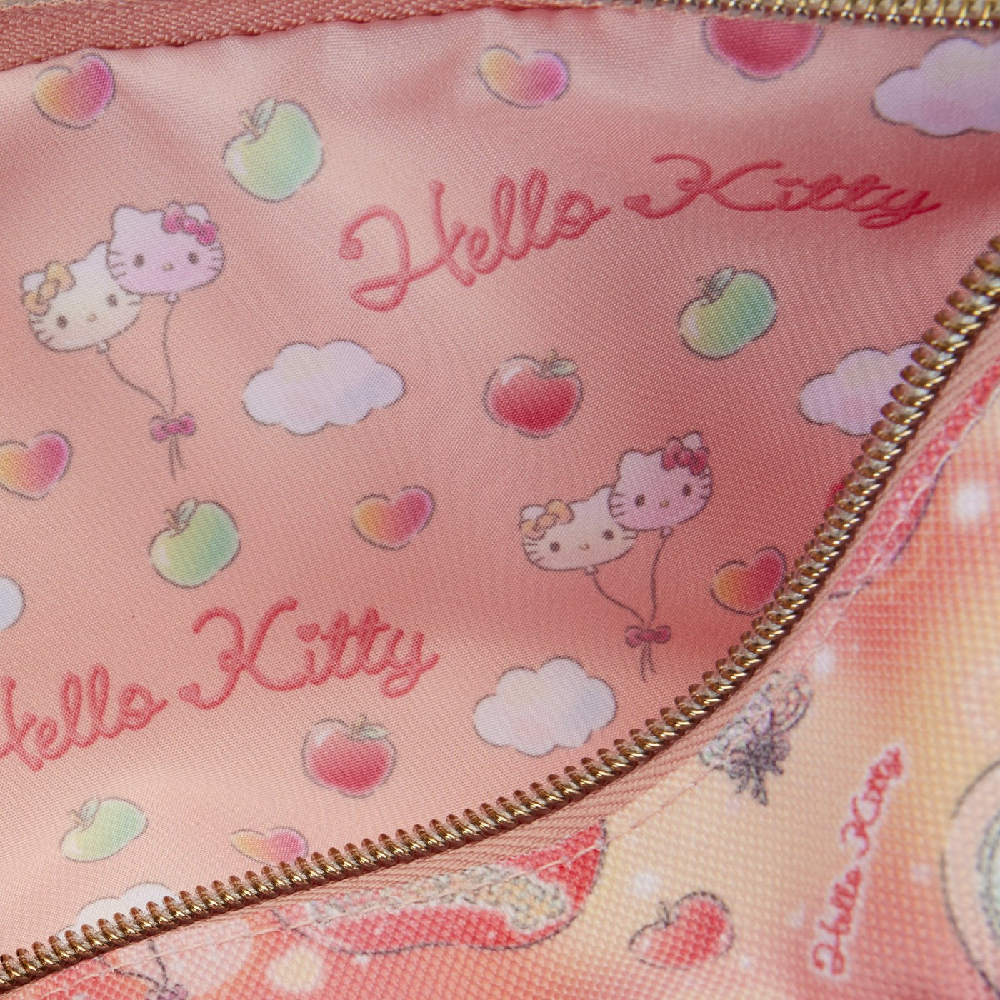 Loungefly Sanrio Hello Kitty and Friends Carnival Nylon Pouch - Interior Lining