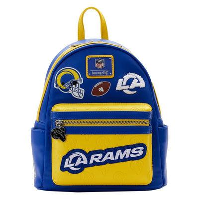 Loungefly NFL Los Angeles Rams Patches Mini Backpack - Front