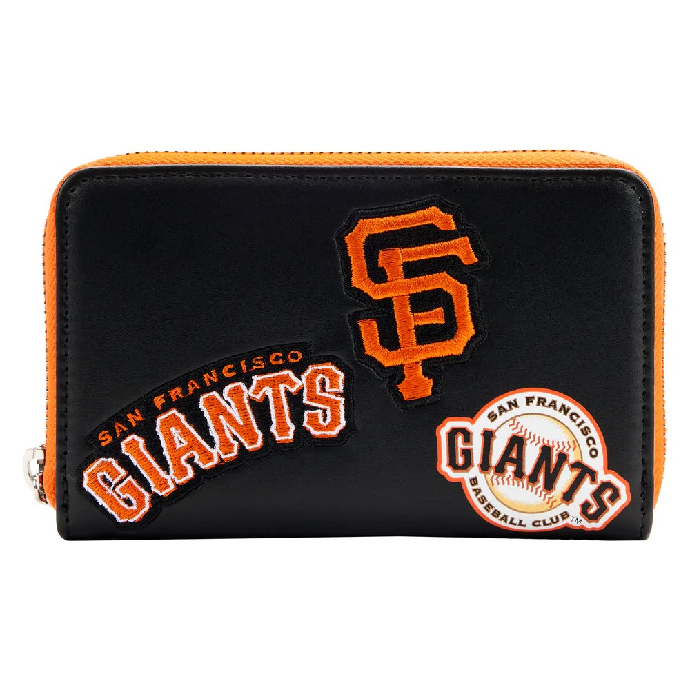 Loungefly MLB San Francisco Giants Patches Zip-Around Wallet - Front