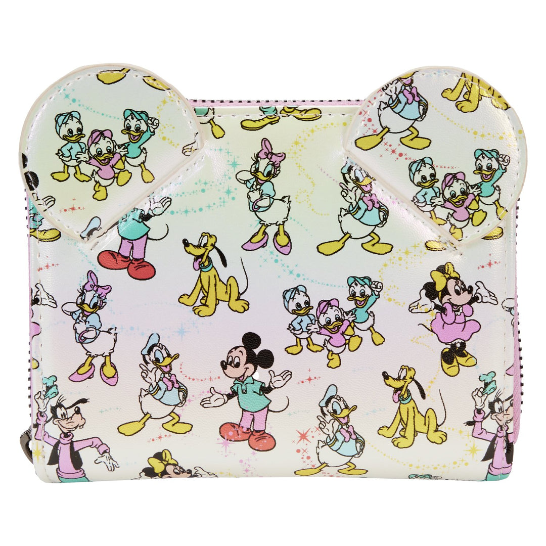 Loungefly Disney D100 Allover Print Zip-Around Wallet - Front