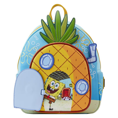 Loungefly Nickelodeon Spongebob Squarepants Pineapple House Mini Backpack - Open Door