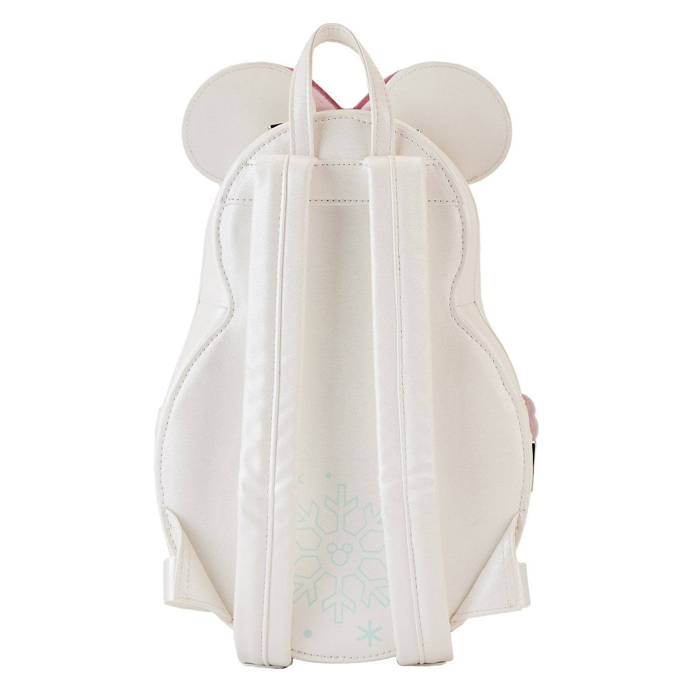 Loungefly Disney Minnie Pastel Figural Snowman Mini Backpack - Back