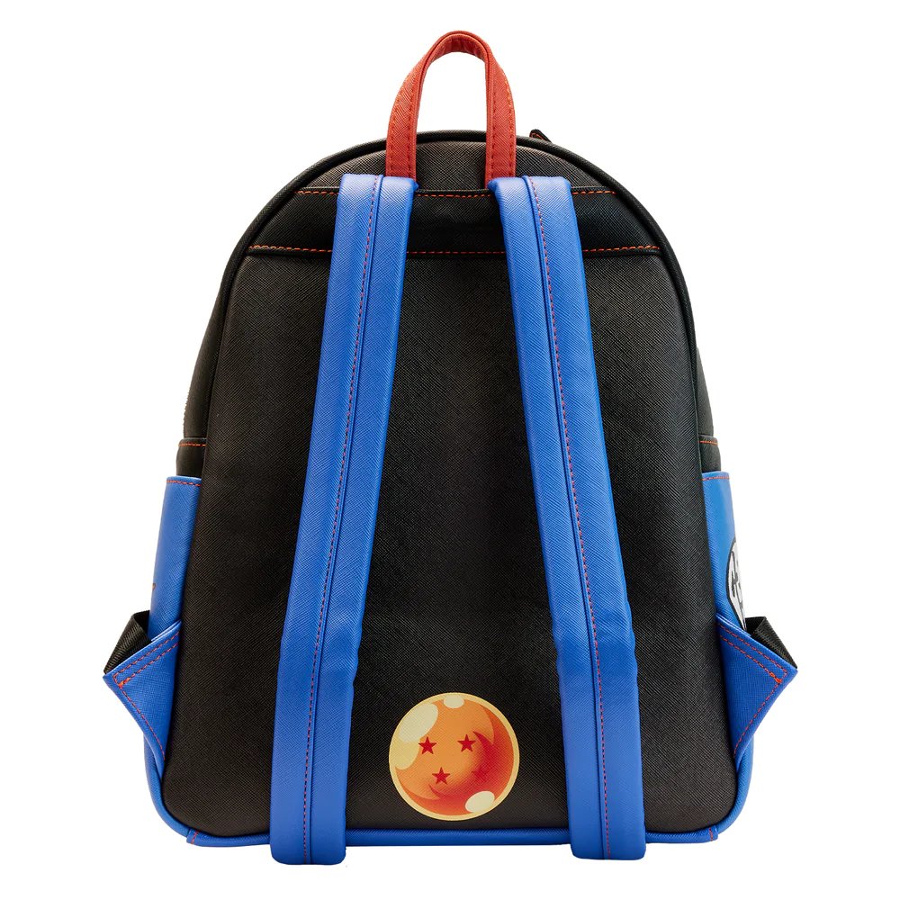 671803448322 - Loungefly Dragon Ball Z Triple Pocket Backpack - Back