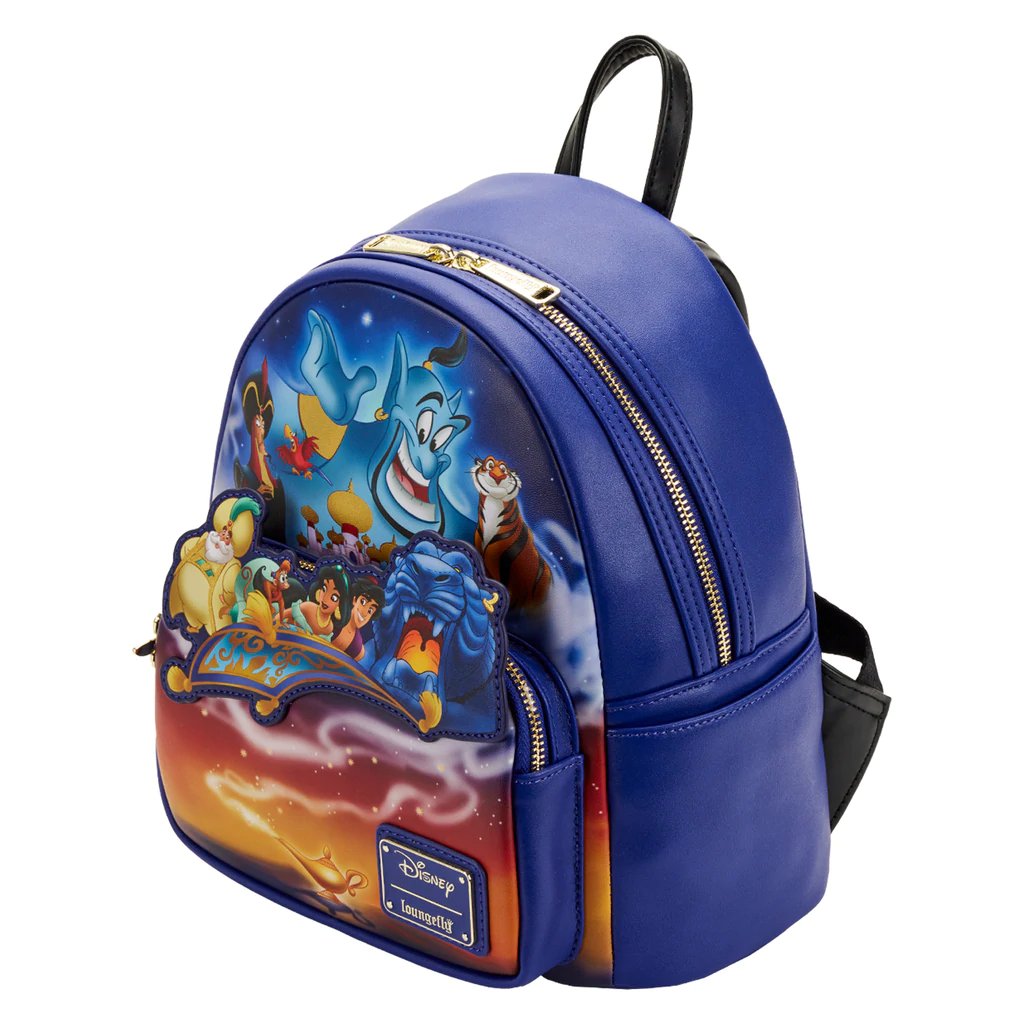 Loungefly Disney Aladdin 30th Anniversary Mini Backpack -  Side View