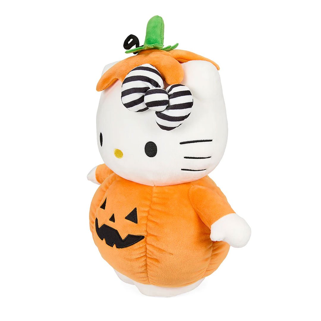 Kidrobot Sanrio 13" Hello Kitty Halloween Pumpkin Plush Toy - Angle 2
