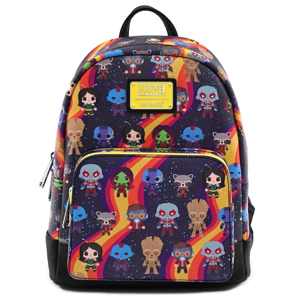 Loungefly Guardians of the Galaxy Faux Leather Mini Backpack - FRONT