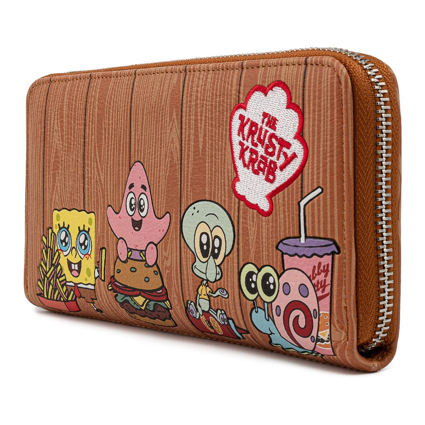 Loungefly Nickelodeon SpongeBob Squarepants Krusty Krab Gang Zip-Around Wallet