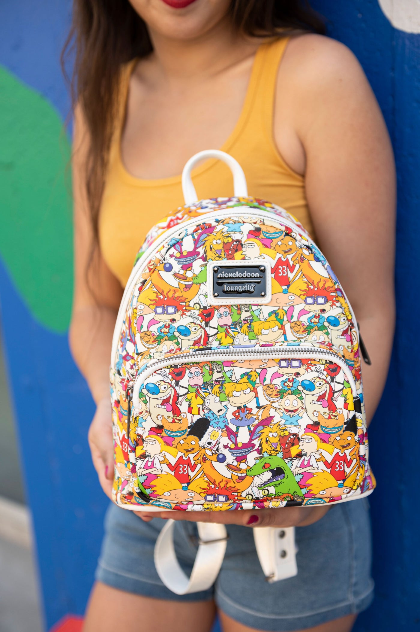 Loungefly Nickelodeon Nick Rewind Gang Allover Print Mini Backpack - Lifestyle