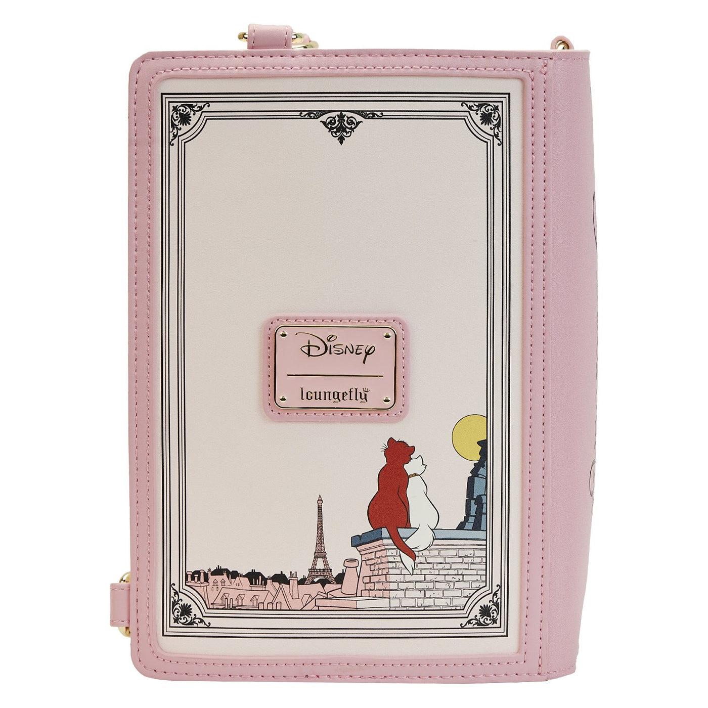 671803455214 - Loungefly Disney The Aristocats Classic Book Convertible Crossbody - Back