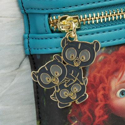 671803450875 - Loungefly Disney Brave Merida Princess Scene Mini Backpack - Zipper Pull