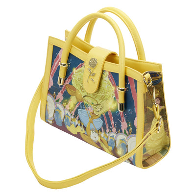 Loungefly Disney Beauty and the Beast Belle Princess Scene Crossbody - Top View