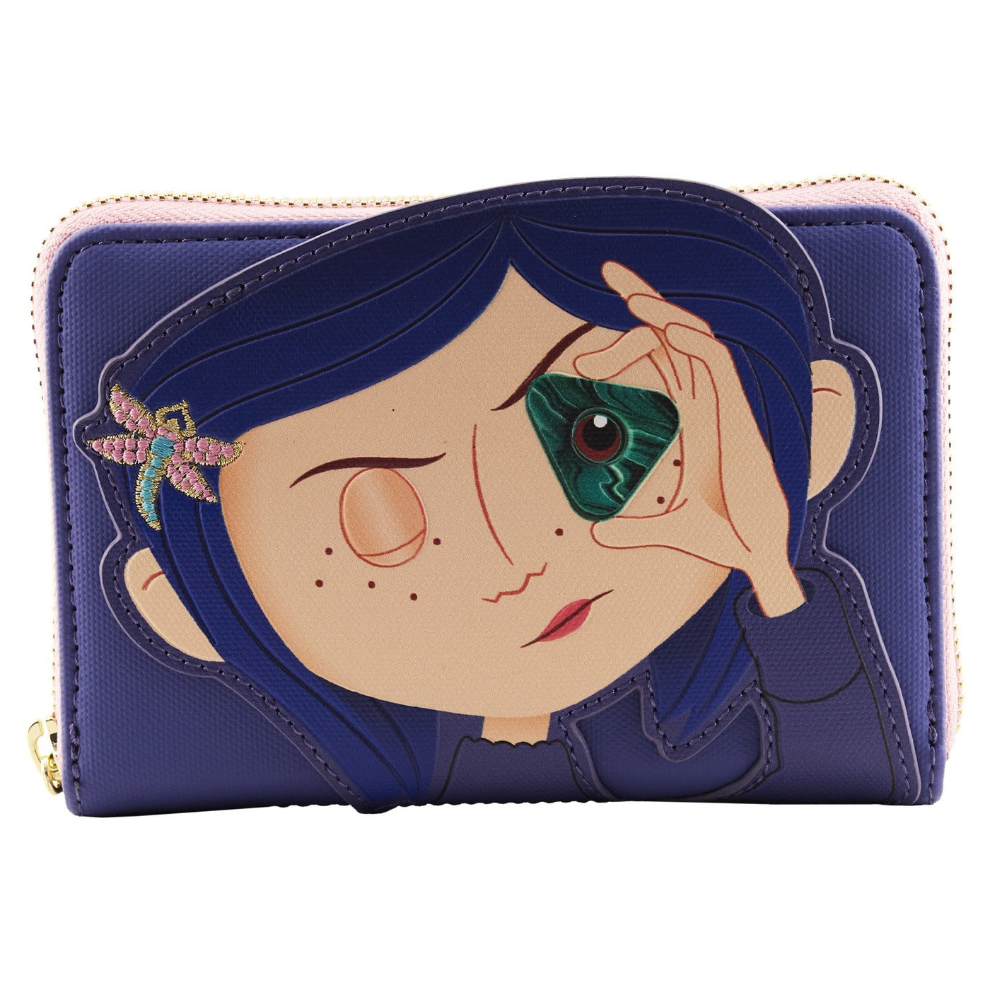 Loungefly Laika Coraline Stars Cosplay Zip-Around Wallet - Front