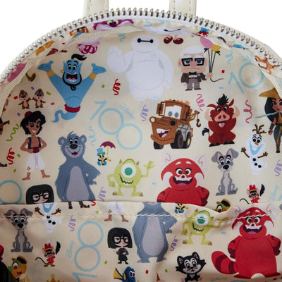 Loungefly Disney 100 Celebration Cake Mini Backpack - Interior Lining
