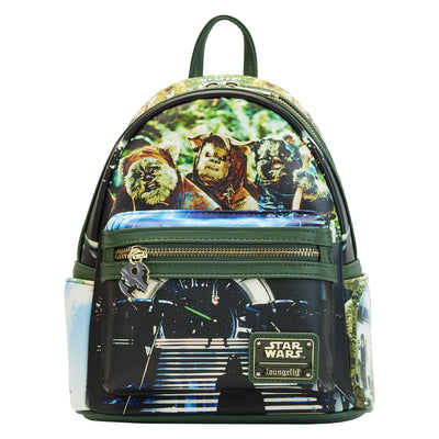 671803455306 - Loungefly Star Wars Scenes Return of the Jedi Mini Backpack - Front