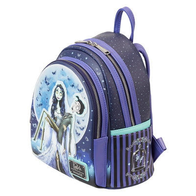 Loungefly Warner Brothers Corpse Bride Moon Mini Backpack - Top View