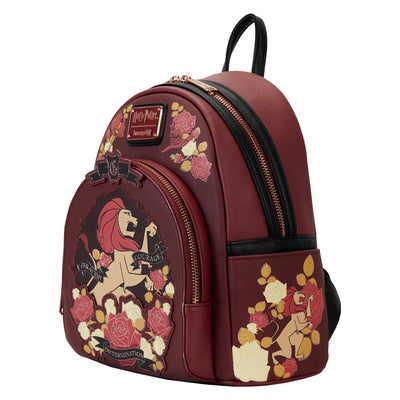 Loungefly Warner Brothers Harry Potter Gryffindor House Tattoo Mini Backpack - Side View