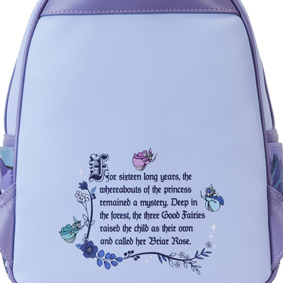 Loungefly Disney Sleeping Beauty 65th Anniversary Scene Mini Backpack - Back detail