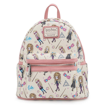 Loungefly Harry Potter Luna Lovegood Allover Print Mini Backpack - Front