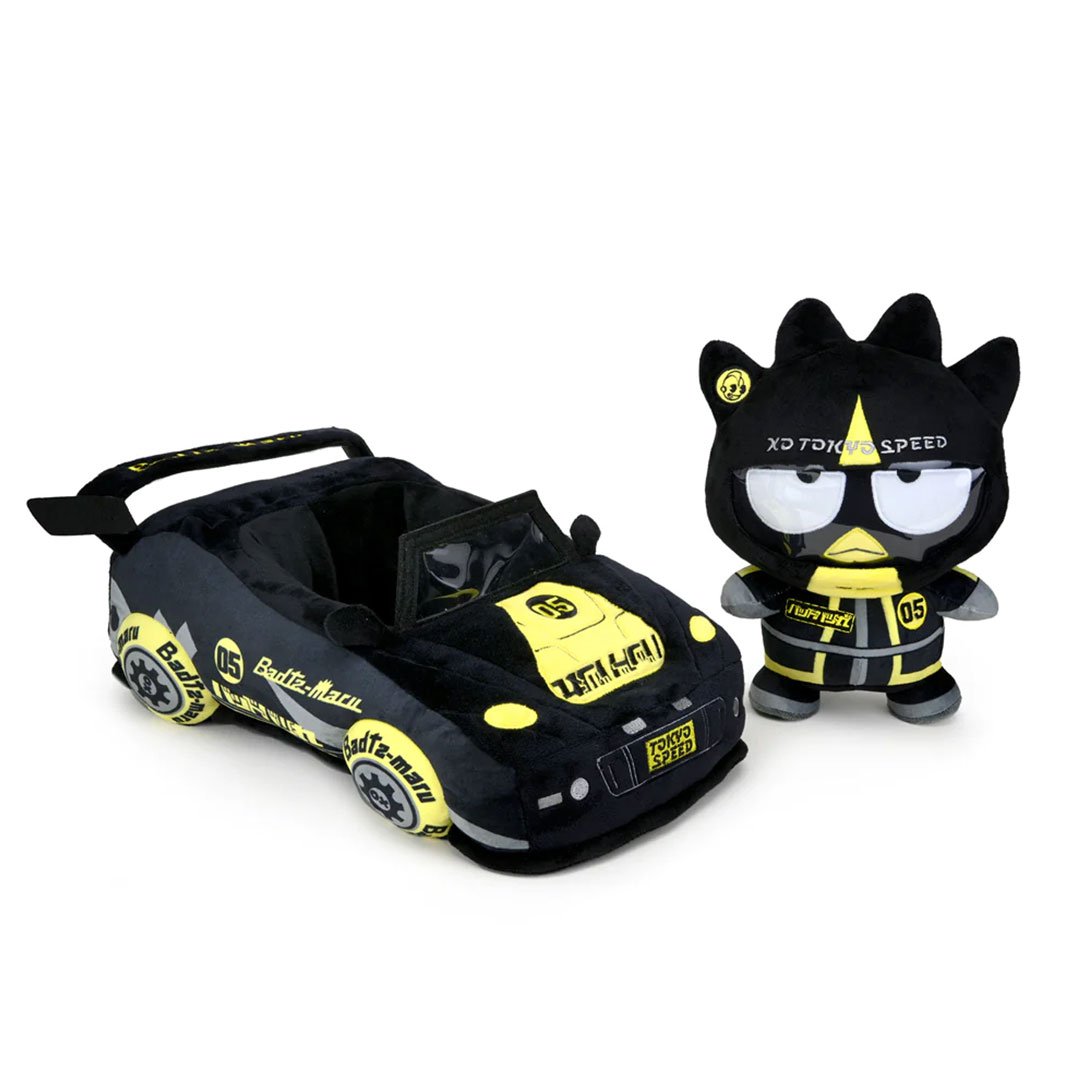 Kidrobot Sanrio 13" Hello Kitty and Friends Badtz-Maru Tokyo Speed Racer Plush Toy - Full set