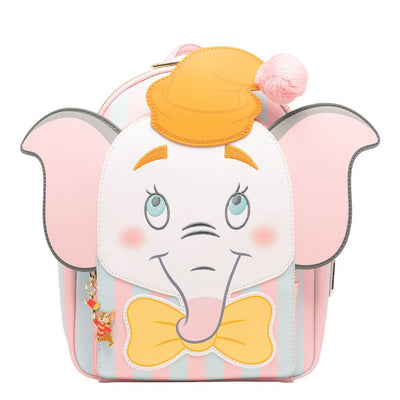 671803413115 - 707 Street Exclusive - Loungefly Disney Clown Dumbo Cosplay Mini Backpack - Front