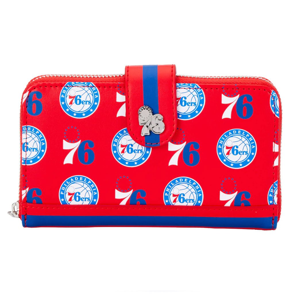 Loungefly NBA Philly 76ers Logo Wallet - Front