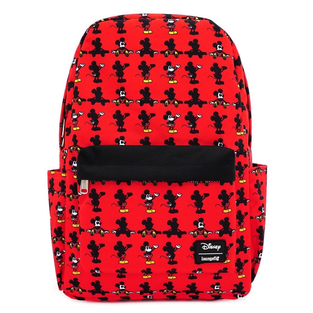 Loungefly x Disney Mickey Mouse Parts Allover-Print Nylon Backpack - FRONT