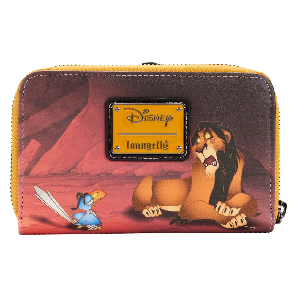 Loungefly Disney Lion King Villains Scene Scar Zip-Around Wallet - Back