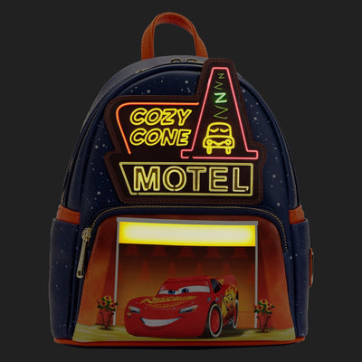 Loungefly Disney Pixar Moments Cars Cozy Cone Mini Backpack - Glow in the Dark
