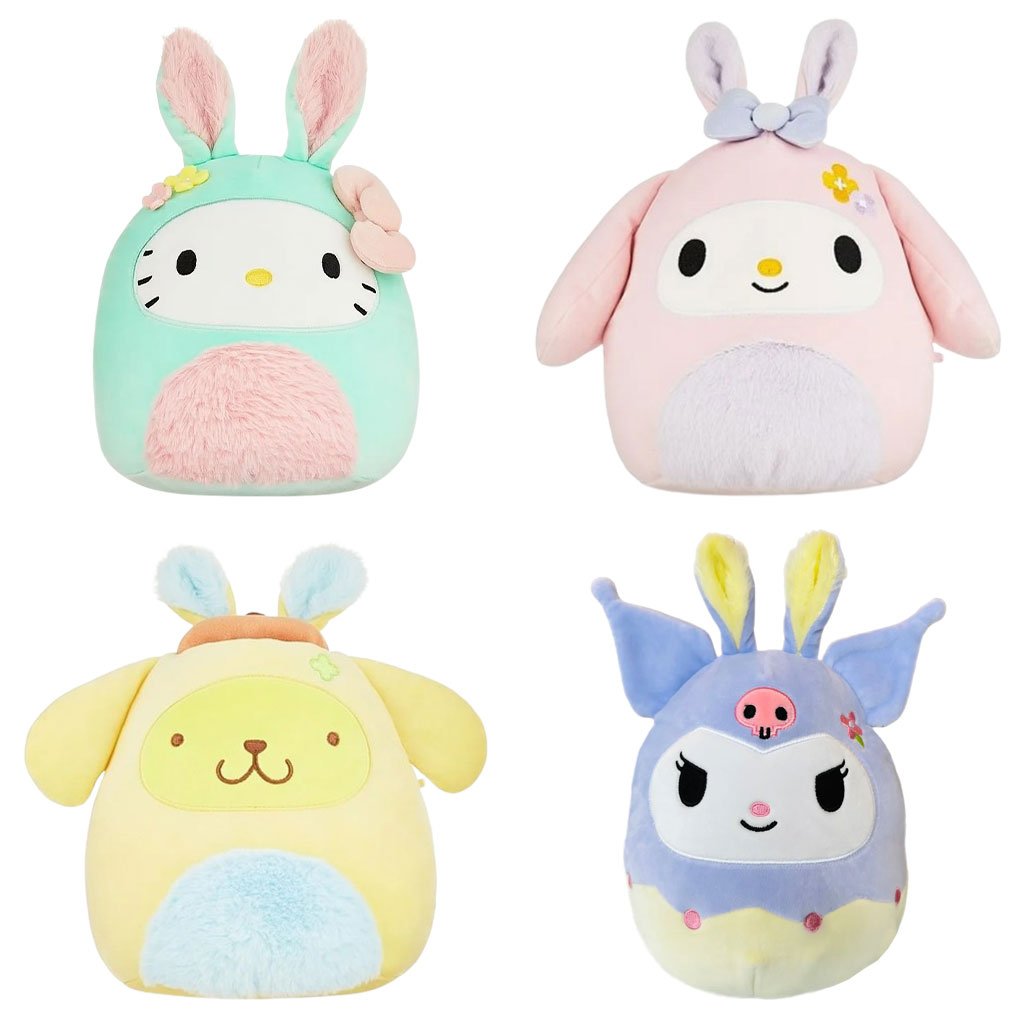 Squishmallows Sanrio Easter 8" Kuromi Easter Bunny Plush Toy - Collection
