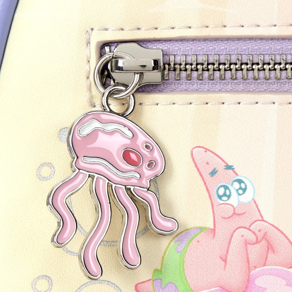Loungefly Spongebob Pastel Jellyfishing Mini Backpack - Zipper Pull
