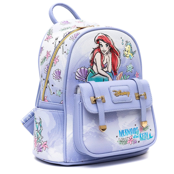 WondaPop Disney The Little Mermaid Ariel Mini Backpack - Side View