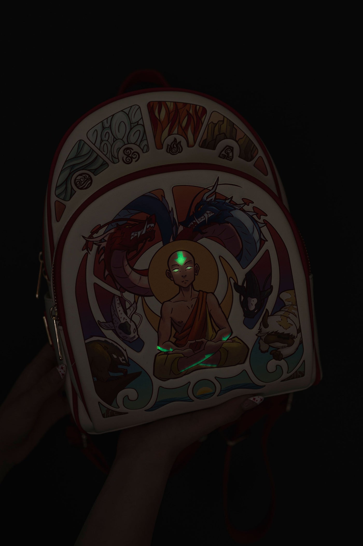 Loungefly Avatar Aang Meditation Mini Backpack - IRL 02