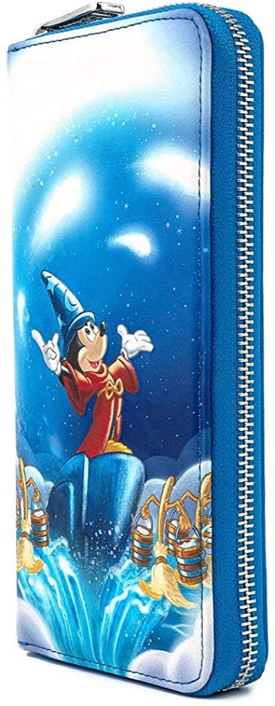 Loungefly Disney Fantasia Sorcerer Mickey Mouse Zip-Around Wallet