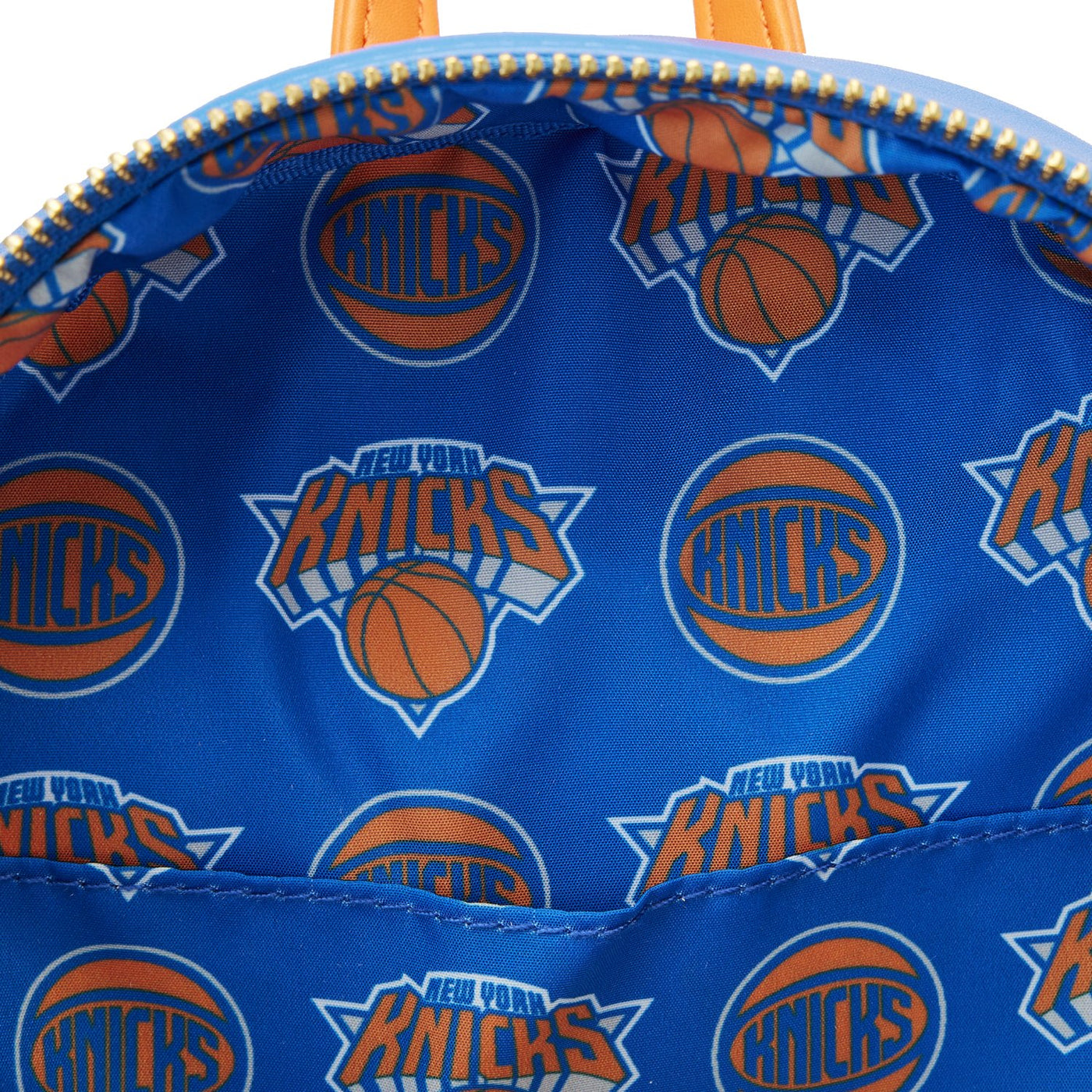 671803451841 - Loungefly NBA New York Knicks Patch Icons Mini Backpack - Interior Lining